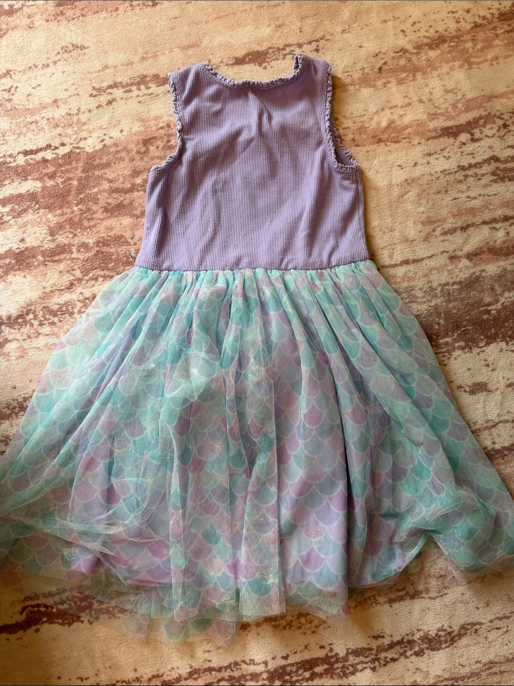 lilt Lavender Ribbed Tank with Ruffle Trim - Picture 5 of 5